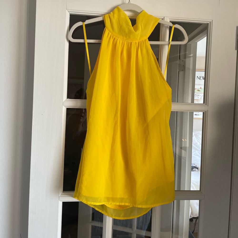 Yellow halter top